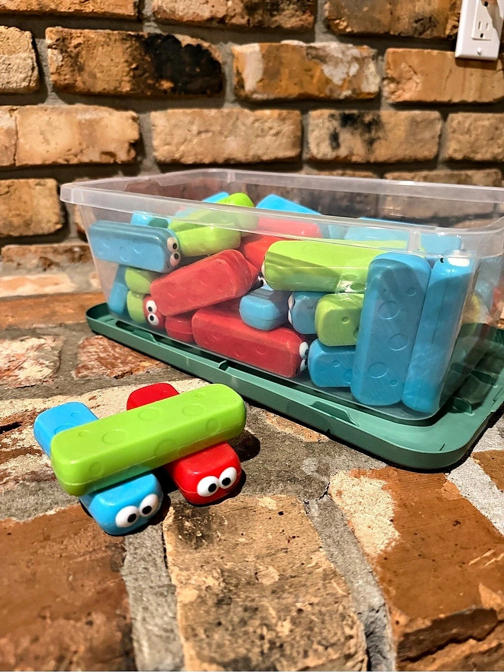 Bits and Pieces Happy Stackers 51 pc Colorful Toy Set